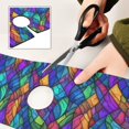 thumbnail image 6 of Yayeee Faucet Mat for Kitchen Sink 30" Diatomite Long Splash Guard Pad, Vibrant Stained Glass Pattern, 2 Pack, 6 of 7