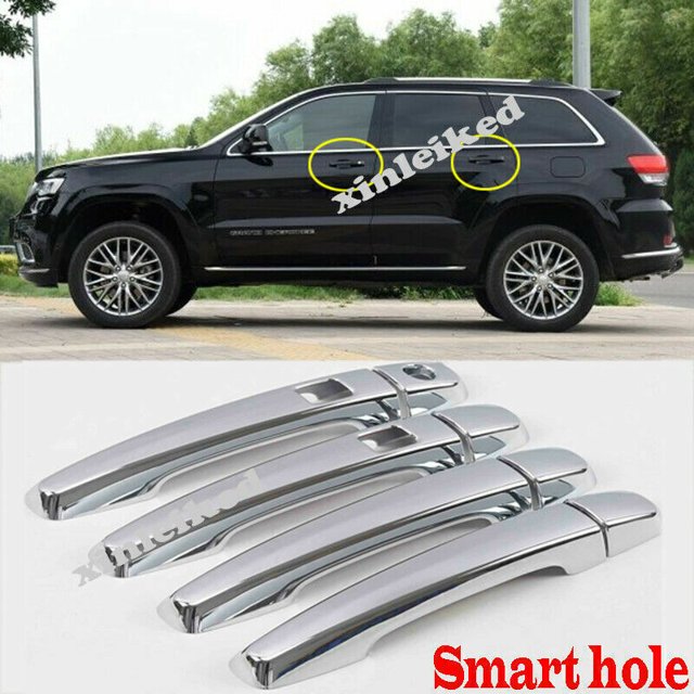 Pour Jeep Grand Cherokee 2011-2021 Poignée de Porte Extérieure Chromée Décoration de Couverture