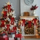 thumbnail image 4 of Gran moño de terciopelo rojo de Navidad, decoración del hogar, ropa y accesorios, 4 of 6