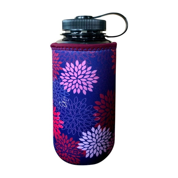 Koverz XL Neoprene 32-40 oz Water Bottle Insulator Cooler Coolie - Midnight Mums
