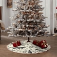 thumbnail image 4 of Lukts Vintage Moon Fox Print Color Life Christmas Tree Skirt, Winter Holiday Tree Mat Decoration ,Can be Used as A Shawl-, 4 of 6