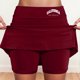 thumbnail image 2 of Falda culotte de talle medio para mujer: cintura elástica, bolsillos laterales, diseño fluido en capas, falda estampada informal para el verano., 2 of 6