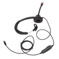 thumbnail image 4 of Auriculares telefónicos con altavoz y ajuste de volumen, micrófono silenciado, monoaurales RJ9, auriculares de negocios negros, 4 of 14