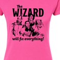 thumbnail image 3 of The Wizard of Oz - The Wizard Will Fix Everything - Juniors Fitted Graphic T-Shirt, 3 of 5
