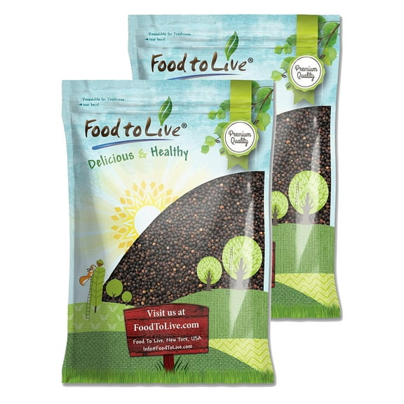 Whole Black Pepper, 14 Pounds — Raw, Kosher, Vegan — by Food to Live