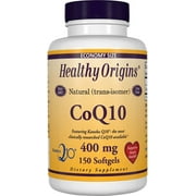 Healthy Origins CoQ10 400 mg (Kaneka Q10, Non-GMO, Gluten Free, Heart Support, Energy Support), 150 Softgels