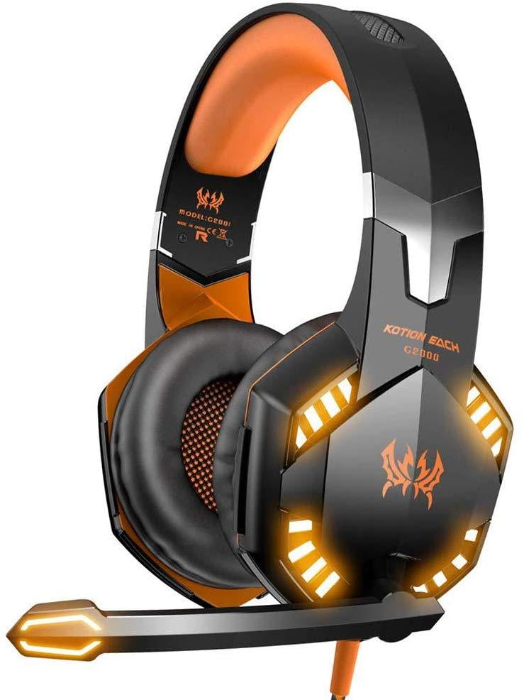 3.5mm Gaming Headset MIC LED Headphones Stereo for PC PS4 Slim Pro Xbox one X S