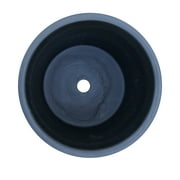 Better Homes & Gardens 8 x 8 x 6.7 Round Black Ceramic Nikolaos Plant Planter