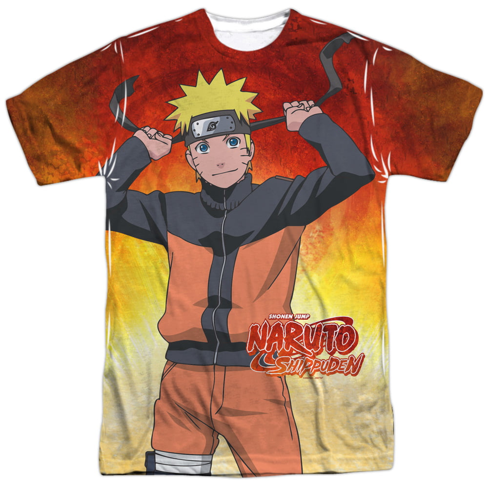 Naruto Naruto Mens Sublimation Polyester Shirt - Walmart.com