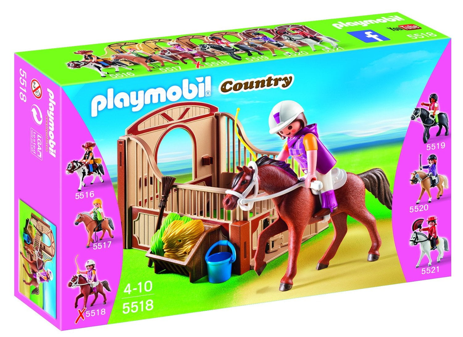 PLAYMOBIL Trekking Horse with Stall Play Set - Walmart.com - Walmart.com