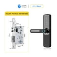 thumbnail image 2 of Door Lock, TTlock App Smart Fingerprint Door Lock Smart Digital APP Keypad Code Keyless Electronic Door Lock ,Easy to Install, 2 of 5