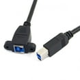 thumbnail image 3 of Xiwai Cable Super Speed USB 3.0 Back Panel Mount B Female To Male B Type Extension Cable 0.5m, 3 of 5