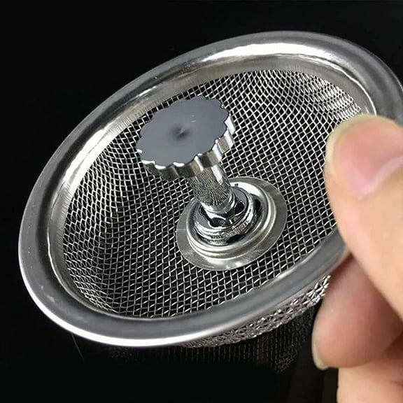 Kitchen Sink Strainer Stainless Steel, Kitchen Sink Drain Strainer, Sink Strainers for Kitchen Sinks with Large Wide Rim