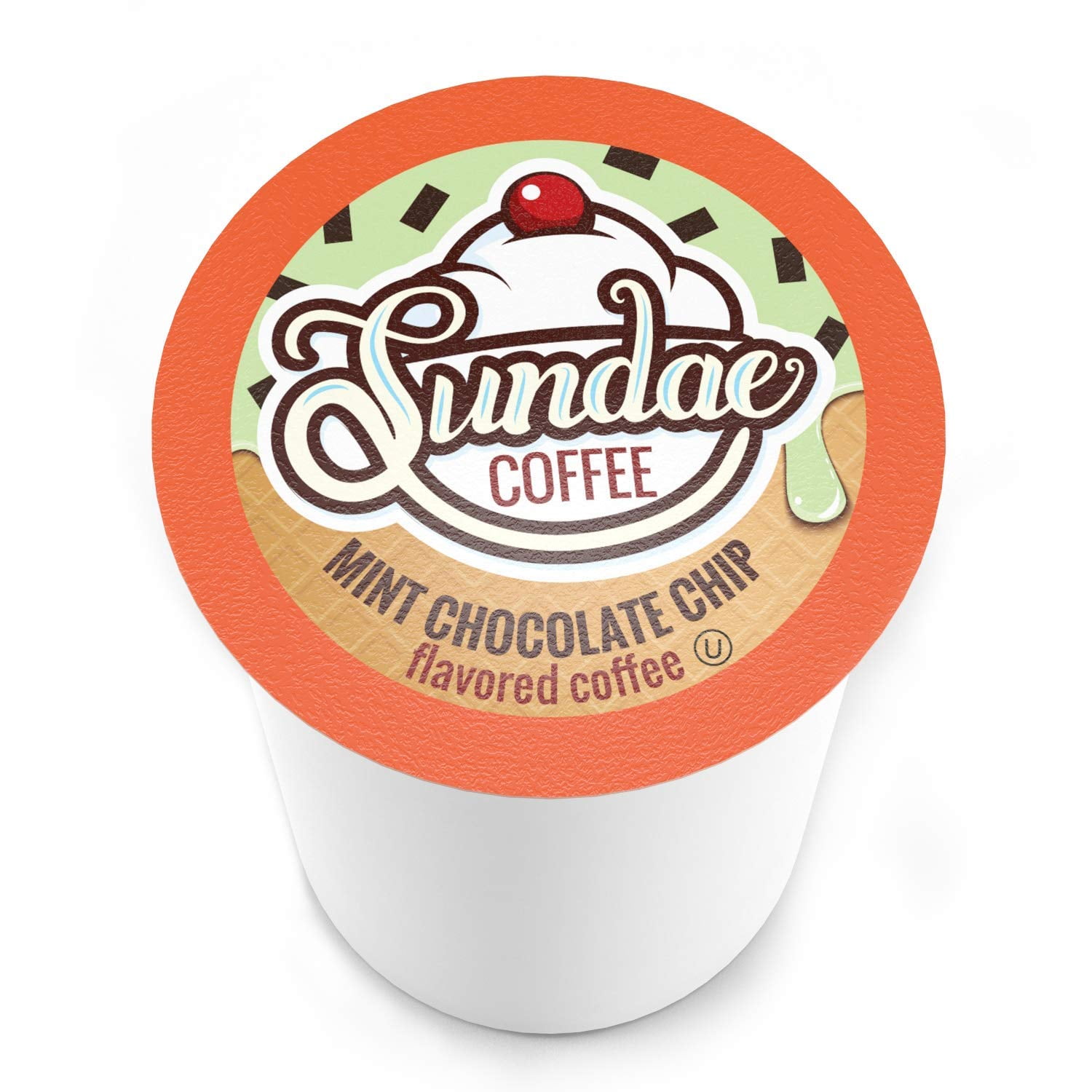 Sundae Ice Cream Flavored Coffee Pods Compatible with Keurig 2.0, Mint Chocolate Chip 48 Count