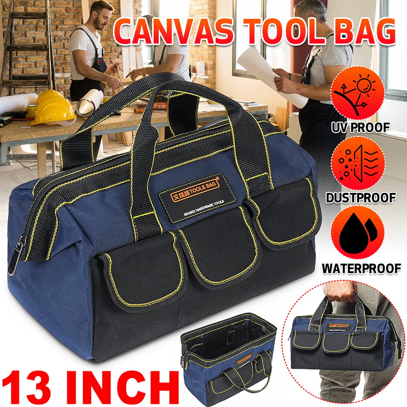 Oxford Canvas Waterproof Storage Hand Tool Bag Metal Parts Organizer backpack 