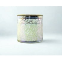 Mainstays 2-Wick Peach Honey Citronella Iridescent Glass Candle, 12-Ounce