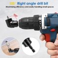 thumbnail image 4 of 20Pcs Flexible Drill Bit Extension Hex Shank 105° Right Angle Drill Attachment 1/4 3/8 1/2" Hex Shank Impact Driver Socket Adapter Rotatable Socket Bit Holder Keychain Set for Fine Finish (E), 4 of 9