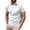 White, variant on WREESH Men's Solid Buttoned Henley Shirts Casual Short Sleeve T-Shirt with Turn Down Collar and Button Detail a Classic Solid Color Top for Everyday Wear Gray