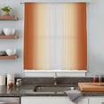 thumbnail image 5 of Burnt Orange Ombre Sheer Curtains 72 Inches Long, Modern Grey Gradient Farmhouse Art Light Filering Curtains, Breathable Simi Curtain Privacy Drapes for Living Room Bedroom Window Treatment, 5 of 9