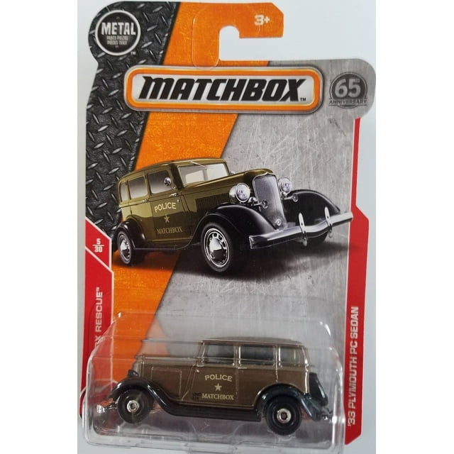 Auto de Juguete Matchbox '33 Plymouth PC Sedan Rescate 2018