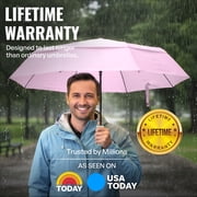 Repel Windproof Travel Umbrella, Auto Open Close Folding Umbrella Wind Tested to 100MPH
