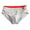 Grey, variant on zeranth Men Briefs Mid Waist Elastic Soft Breathable Anti-septic U Convex Striped Solid Color Casual Men Underpants Underwear