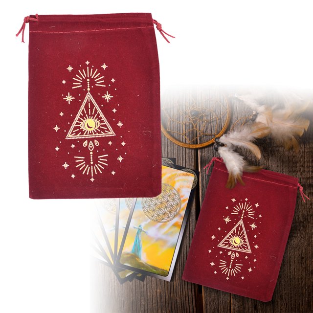 Home Textile Storage Modern Tarot Card Drawstring Pouch for Organizing Divination Accessories and Small Items - Universal Home Textile Storage
