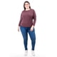 thumbnail image 5 of Blusa de Manga Murcielago Roman Fashion Talla Extra 8848 Vino 42, 5 of 6