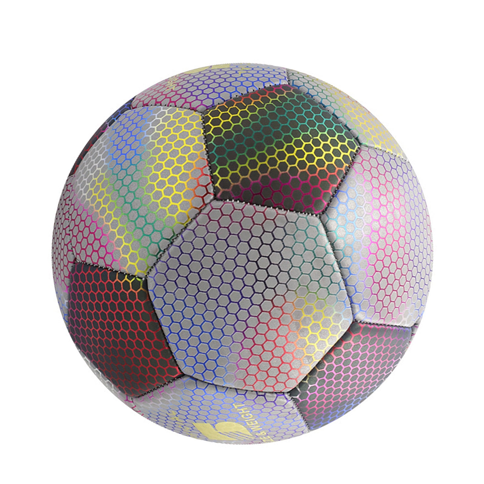 Outdoor Sports Reflective Football Indoor and Outdoor Training Sphere Luminously Colorful Soccer for Training
