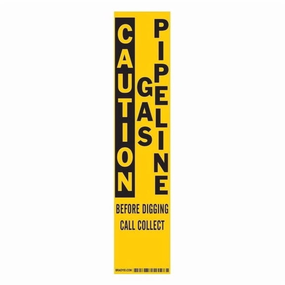 Brady Label,14 in x 3 in,Polyester 85406