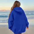 thumbnail image 6 of JGNGSHN Womens Hoodies Oversized Long Sleeve Hooded Pullover Casual Solid Color Sweatshirts Fashion Drawstring Tops with Pockets, 6 of 6