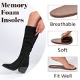 thumbnail image 4 of LOVE STEETLY Women's Knee High Slouchy Boots, Pointed Toe Chunky Heel Casual Versatile Stylish Comfort Winter Tall Boot., 4 of 7