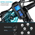 thumbnail image 2 of USB Bike Light Set, 2200mAh Rechargeable Bicycle Lights Front and Rear, Waterproof Bike Headlight Tail Lights, LED Cycling Lights for Road Mountain, 2 of 6