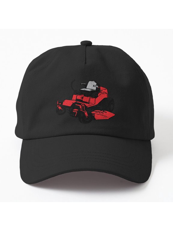 Zero Turn Lawn Mower Baseball Cap, Outdoor Graphic Design