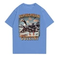 thumbnail image 1 of TRALALERO TRALALA Italian Brainrot Animals Meme T-Shirt,AI Italian Animals Bombombini Gusini Printed Short Sleeve Tops,Lightweight Casual Blouse for Summer & Funny Meme Shirt（Dark Blue,XXL）, 1 of 3
