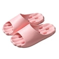 thumbnail image 1 of Cozy Open Toe Shower Slippers Eva Material Non Slip Breathable Slip on Couple Slippers for Indoor Home Hotel Use, 1 of 6