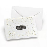 Hortense B. Hewitt Gold Polka-dot Thank You Notes