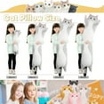 thumbnail image 3 of SANMADROLA Giant Long Cat Plush Body Pillow 44” Cute Cat Large Stuffed Animals Soft Plushies Kitten Plush Throw Pillow Doll Toy Gift for Girlfriend, 3 of 8