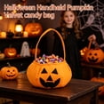thumbnail image 6 of Halloween Trick Or Treat Bag 8X5 Inch Non Woven Halloween Candy Bucket Pumpkin Design Kids Halloween Party Favors Orange Halloween Gift Bag, 6 of 6
