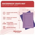 thumbnail image 3 of Downtown Pet Supply Dog Crate Mat, Waterproof Pet Bed, Dark/Light Purple, M, 3 of 7