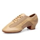 thumbnail image 1 of Zapatos de baile latino para mujer, de malla de cuero, para baile de salón, baile cuadrado, zapatos de profesora de baile marinero, 1 of 1