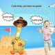 thumbnail image 4 of Dancing Singing Duck Plush Interactive Toy Recording Lighting Stuffed Toys With 120 Songsc, 4 of 5