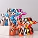 thumbnail image 2 of Shiny Electroplating Balloon Dog Statue Collectible Figurines Art Sculpture Animals Figurine Resin Crafts Living Room Desktop Home Decor Ornament Decorations Modern (Green,3.9*3.9*1.6in), 2 of 4