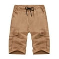 thumbnail image 1 of DPTALR Men's Cargo Half Pants Regular Classic Men Overalls Summer Shorts for Men, 1 of 6