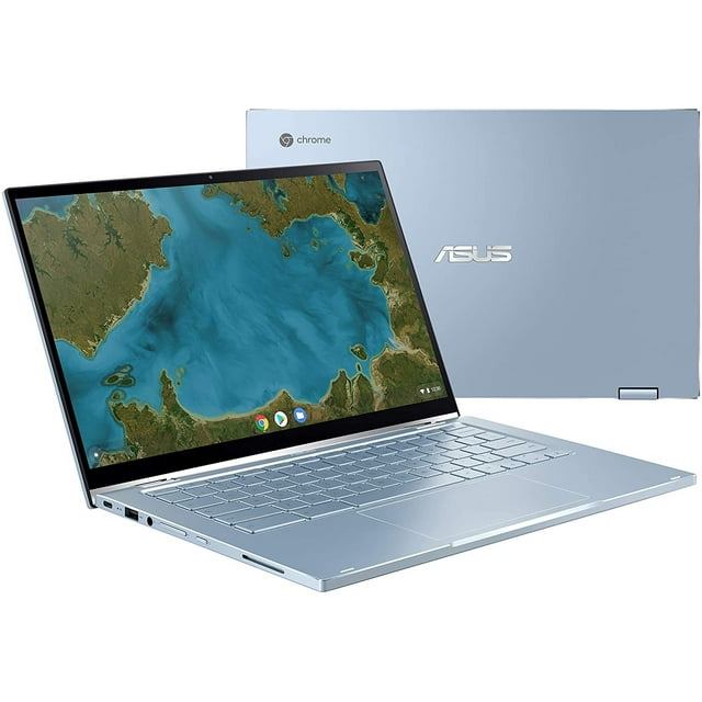 ASUS Flip C433TA Chromebook, 14" FHD Touch Display, Intel Core m3-8100Y Upto 3.4GHz, 4GB RAM, 64GB eMMC, DisplayPort via USB-C, Card Reader, Wi-Fi, Bluetooth, Chrome OS (C433TA-AB31-CA)