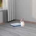 thumbnail image 2 of GOOHOCHY Caja de arena rectangular para conejos: bandeja de arena pequeña con rejilla para animales pequeños como conejos, cobayas, chinchillas, hurones y hámsteres., 2 of 8