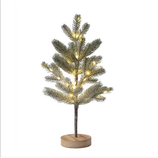Los clientes traen sus propias 3 pilas AA tamaño de embalaje 50x13x13cm Luces de árbol de aguja de pino LED de 50 luces árbol iluminado para dormitorio decoración de escena de ANGGREK Otros