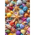 thumbnail image 1 of Rompecabezas kepovin de 1000 piezas con conchas y estrellas de mar coloridas, 1 of 7