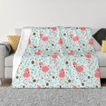 thumbnail image 1 of Fotbe Cute Flamingo Manta de Franela con Estampado, Manta Ultrasuave para Cama, Sofá, Auto, Hipoalergénica y Antibolitas-50"x40", 1 of 6