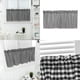 thumbnail image 5 of Cenefa de ventana de cuadros Zulema Cortinas de cocina Negro, 5 of 8